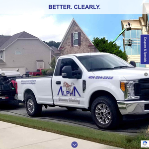 Alpha Pressure Washing website screenshot