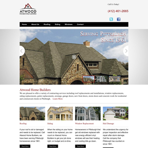 Atwood Home Builders website screenshot