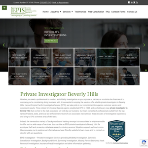 Empire Pacific Investigative Services website screenshot
