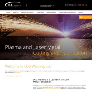 LCG Welding LLC website screenshot