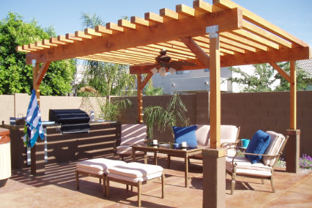outdoor kitchen