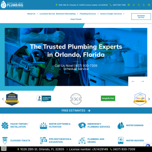 Absolute Best Plumbing website screenshot